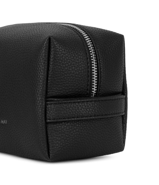 BLAIRSM Small Vegan Toiletry Case - Grain | Color: Black - variant::black