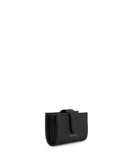 CREPE Vegan Accordion Card Holder – Grain | Color: Black - variant::black