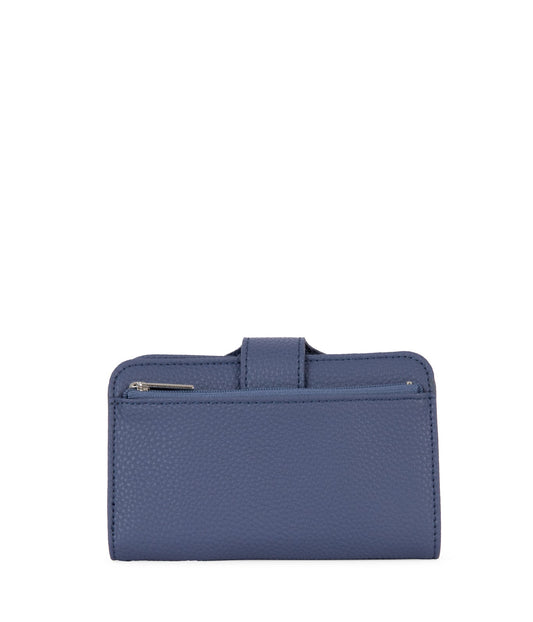 FLOATSM Small Vegan Wallet - Grain | Color: Blue - variant::blueberry