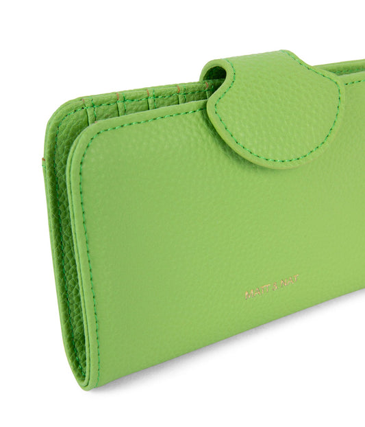 FLOATSM Small Vegan Wallet - Grain | Color: Green - variant::peppermint