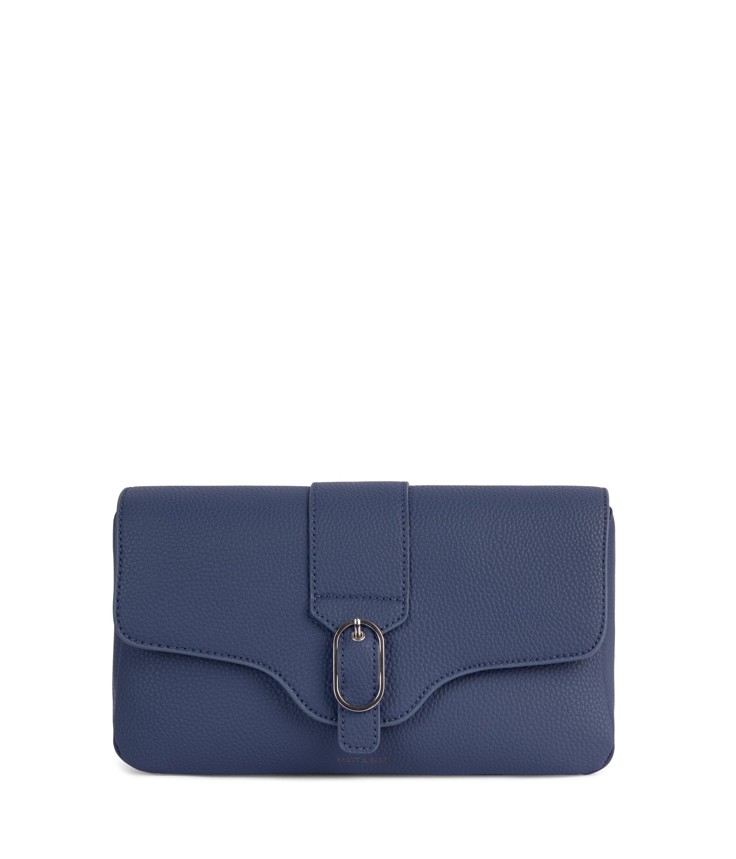 ISABELLE Vegan Shoulder Bag – Grain | Color: Blue - variant::blueberry