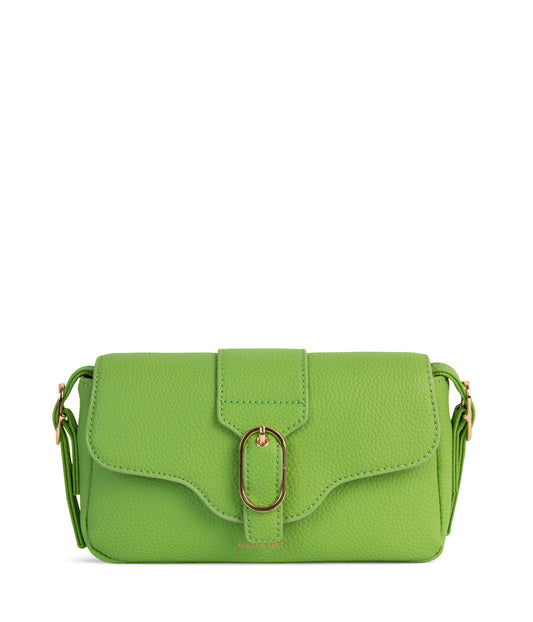 ISABELLE SM Vegan Crossbody Bag – Grain | Color: Green - variant::peppermint