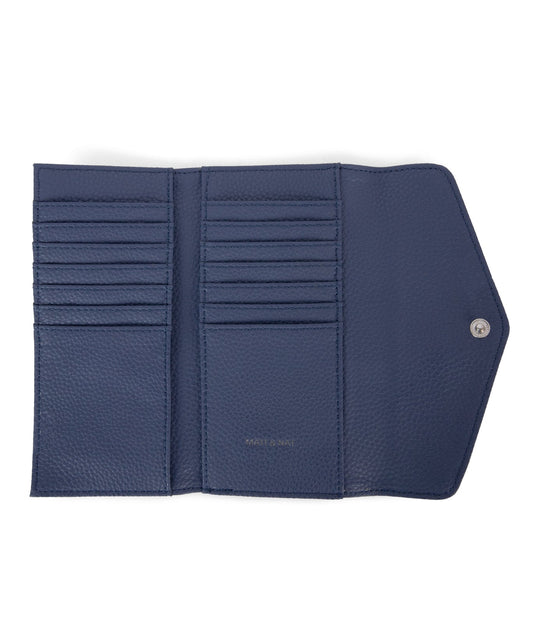 RAYE Vegan Wallet - Grain | Color: Blue - variant::blueberry