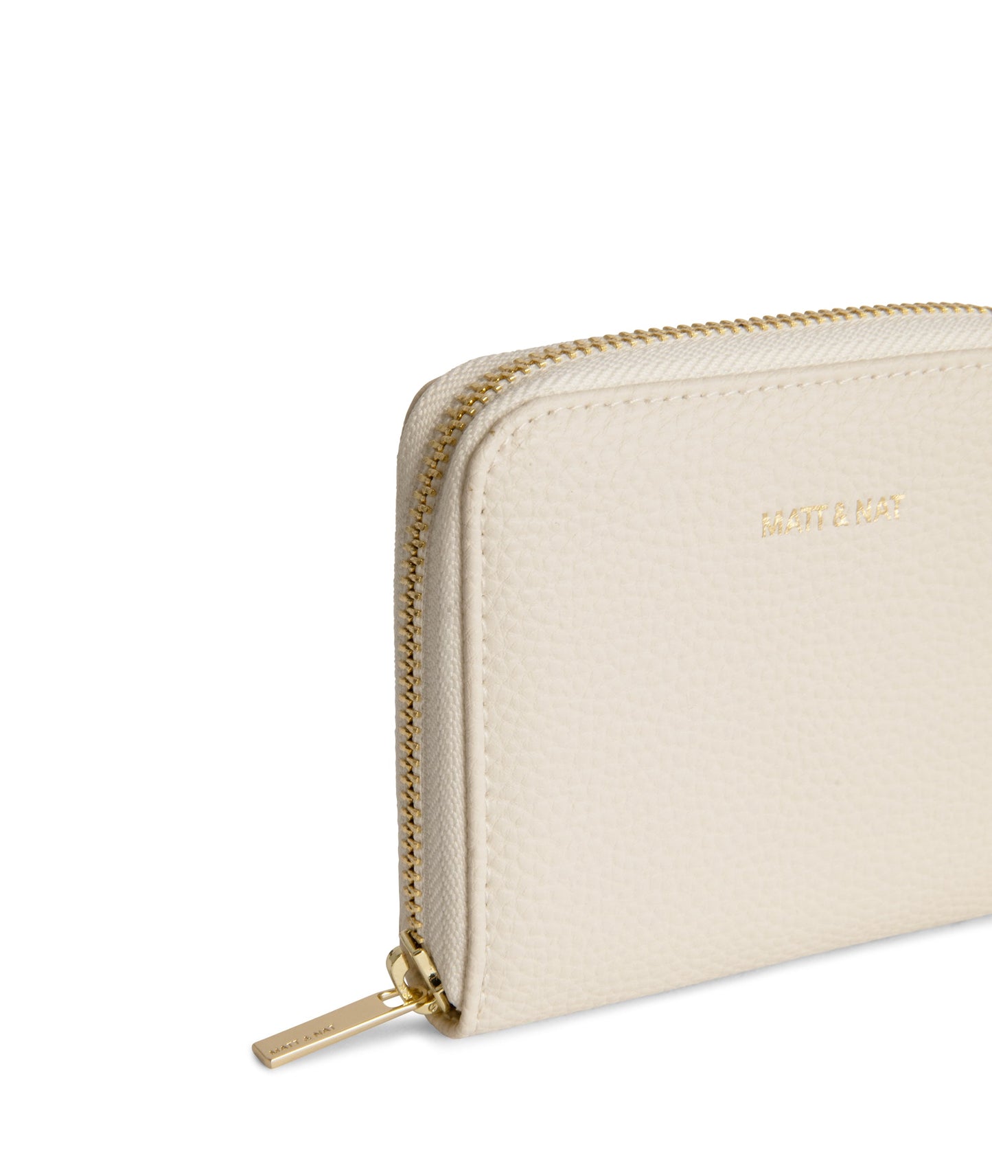 RUE Small Vegan Zip Wallet - Grain | Color: Beige - variant::oat