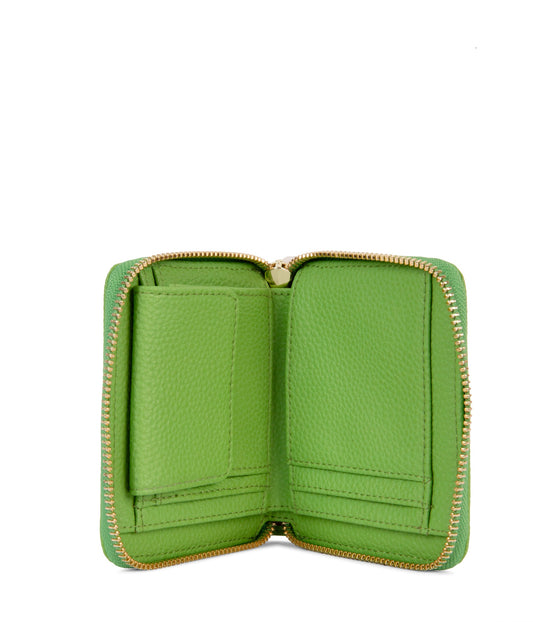 RUE Small Vegan Zip Wallet - Grain | Color: Green - variant::peppermint