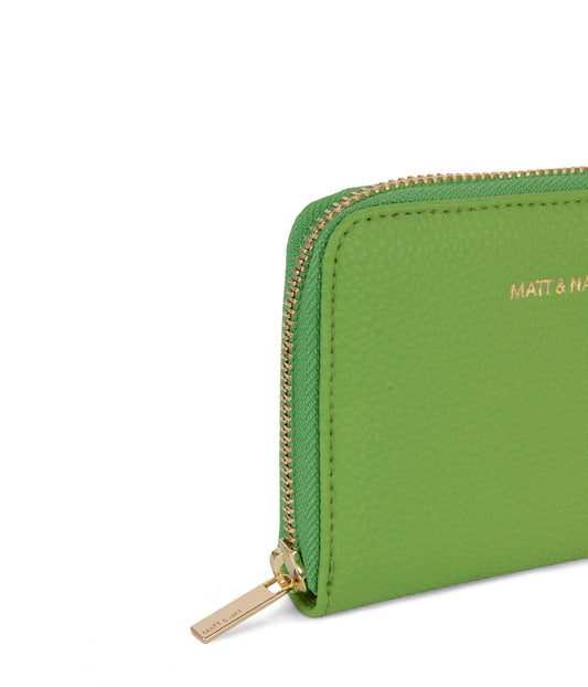 RUE Small Vegan Zip Wallet - Grain | Color: Green - variant::peppermint