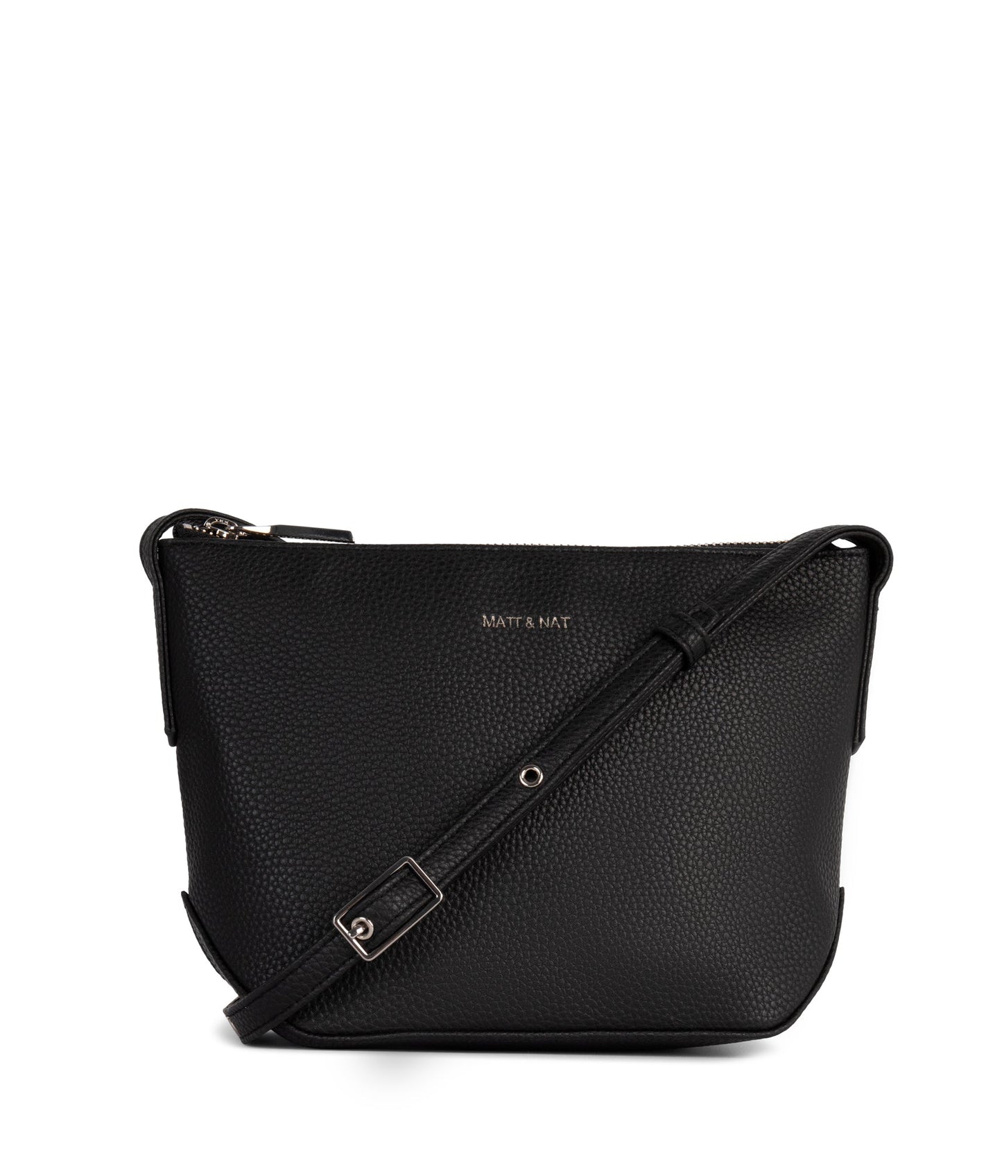 SAM Vegan Crossbody Bag - Grain | Color: Black - variant::black