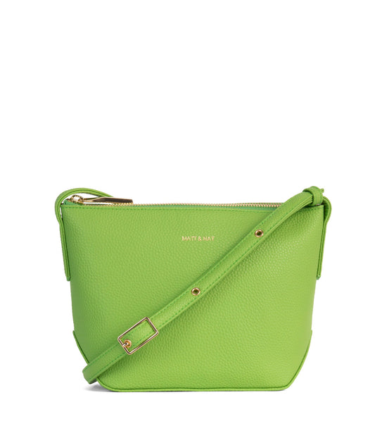 SAM Vegan Crossbody Bag - Grain | Color: Green - variant::peppermint