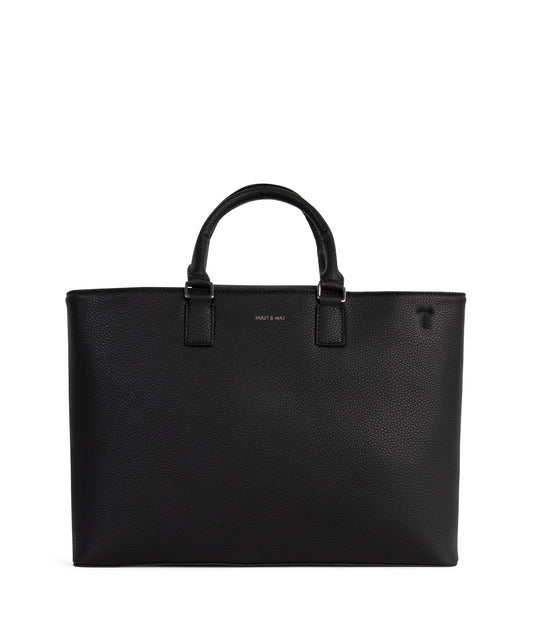 SEVYN Vegan Satchel - Grain | Color: Black - variant::black