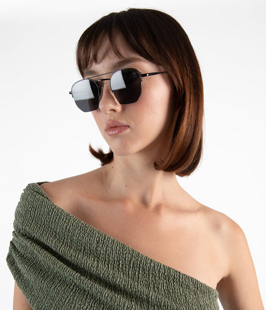 SARAI Aviator Sunglasses | Color: Gold, Green - variant::gololi