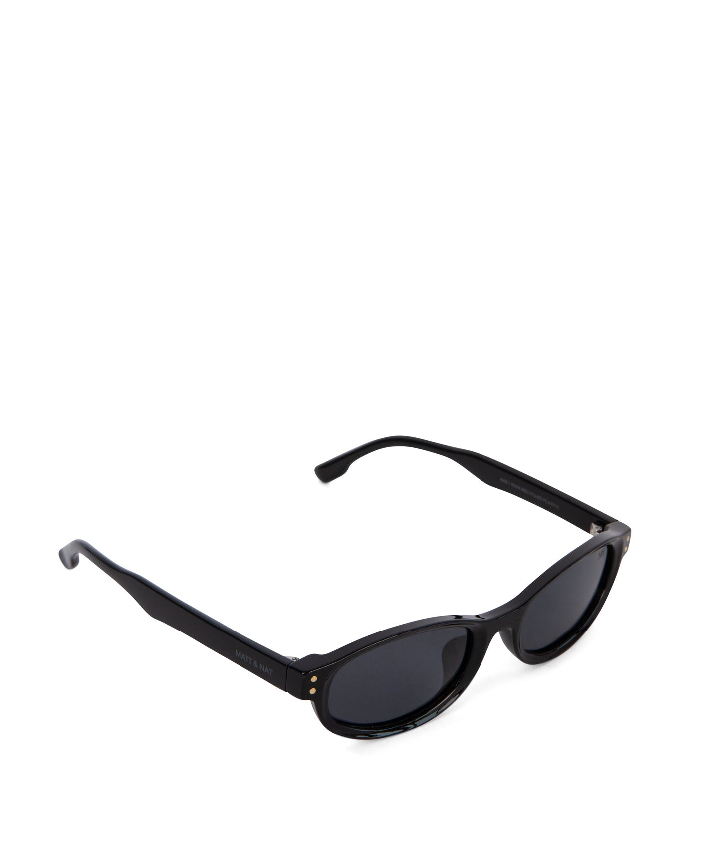 AKE Oval Recycled Sunglasses | Color: Black - variant::black