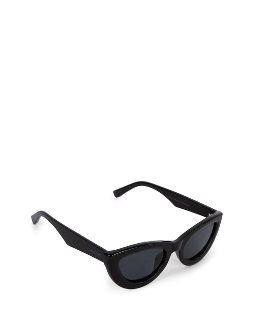 BELLA Cat-Eye Recycled Sunglasses | Color: Black - variant::black