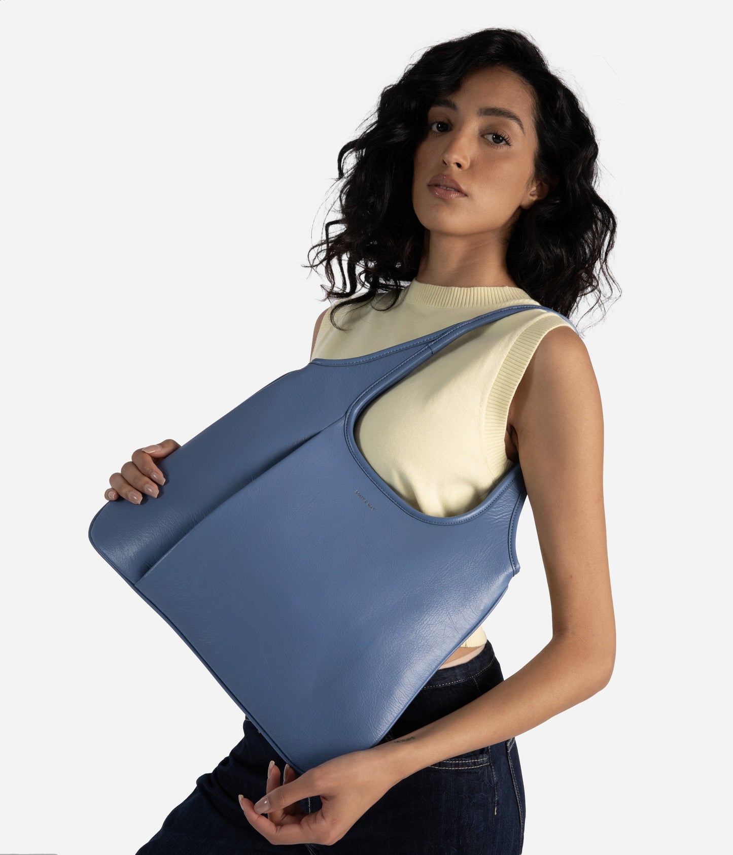 PORTO Vegan Hobo Bag - Theme | Color: Blue - variant::indigo