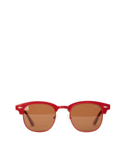 BUA Clubmaster Sunglasses | Color: Red, Brown - variant::red