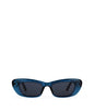 UEDA Cat-Eye Recycled Sunglasses | Color: Blue - variant::blue