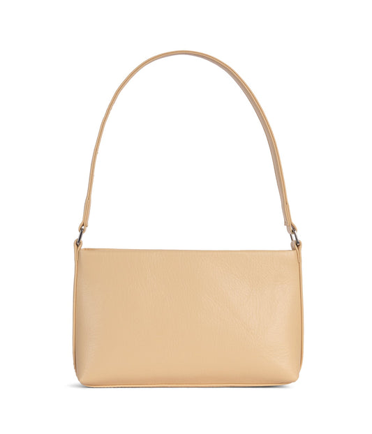 MALENESM Small Vegan Shoulder Bag – Theme | Color: Beige - variant::pancake