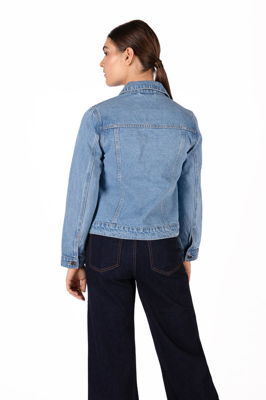 CORIO Women's Vegan Jacket | Color: Light blue - variant::light blue