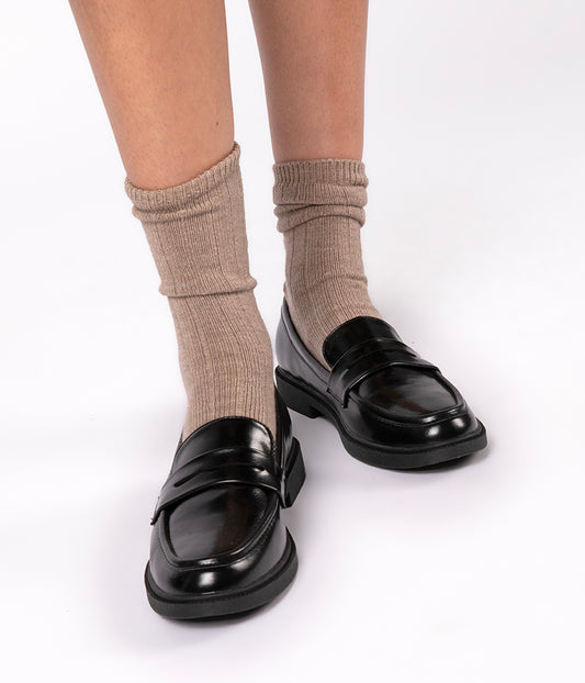 ISEO Women's Vegan Loafer| Color: Black - variant::black