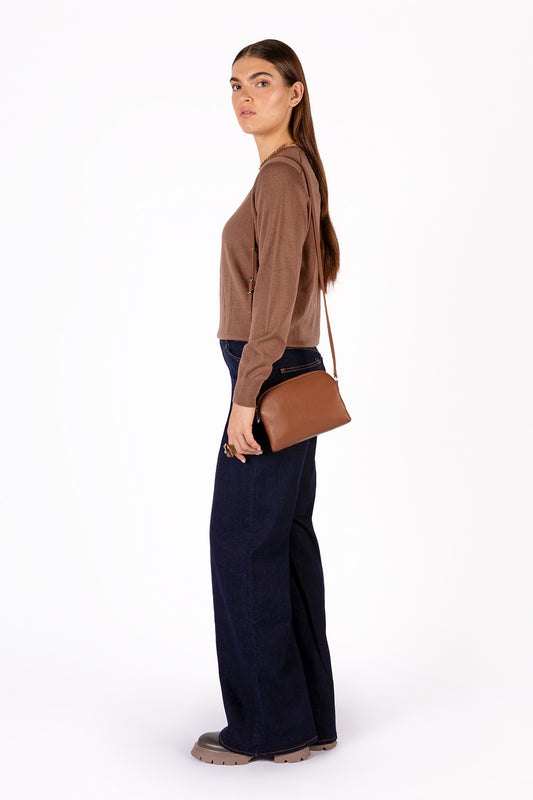 KRISTY Slim  Vegan Crossbody Bag - Forum | Color: Rum - variant::rum