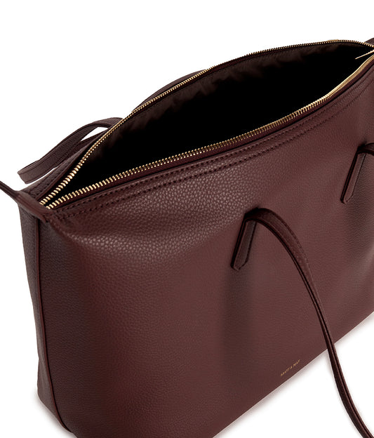 ABBI Vegan Tote Bag - Grain | Color: Cherry - variant::cherry