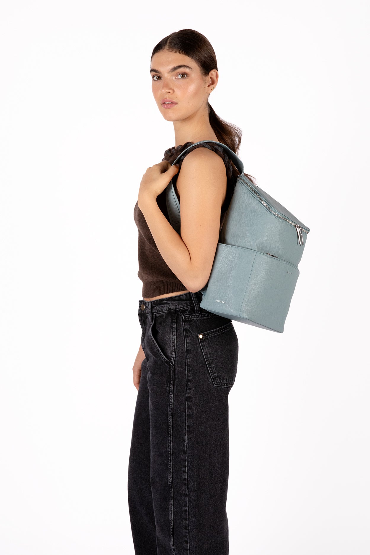 BRAVE Vegan Backpack - Grain | Color: Aquamarine - variant::aquamarine