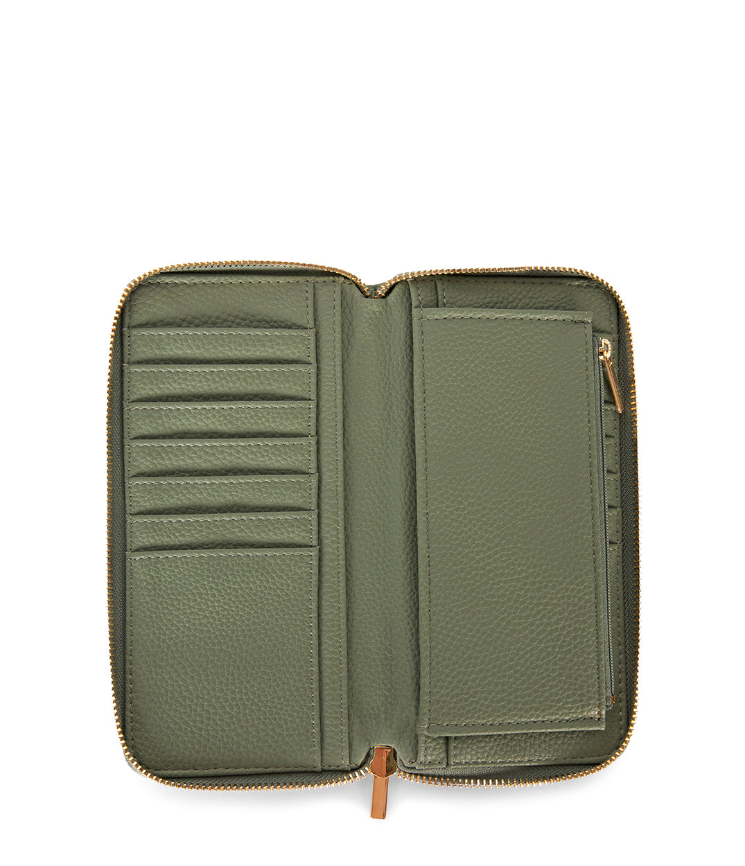 CENTRAL Vegan Wallet - Grain | Color: Olivine - variant::olivine