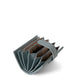 CREPE Vegan Accordion Card Holder – Grain | Color: Aquamarine - variant::aquamarine