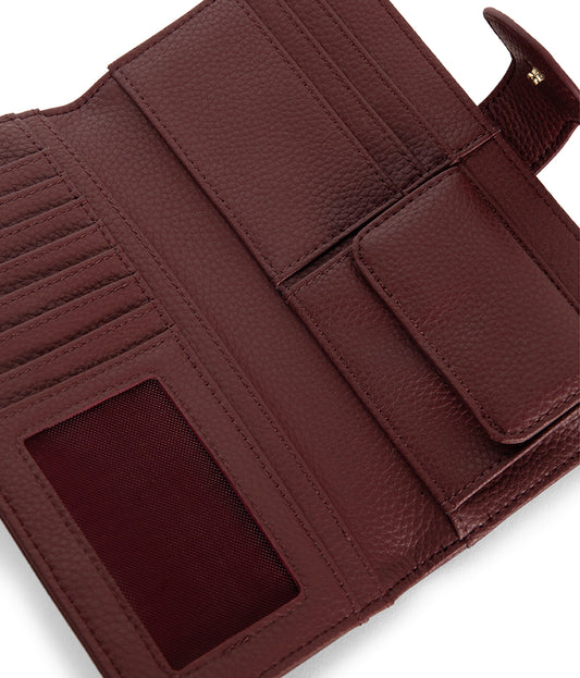 FLOAT Vegan Wallet - Grain | Color: Cherry- variant::cherry
