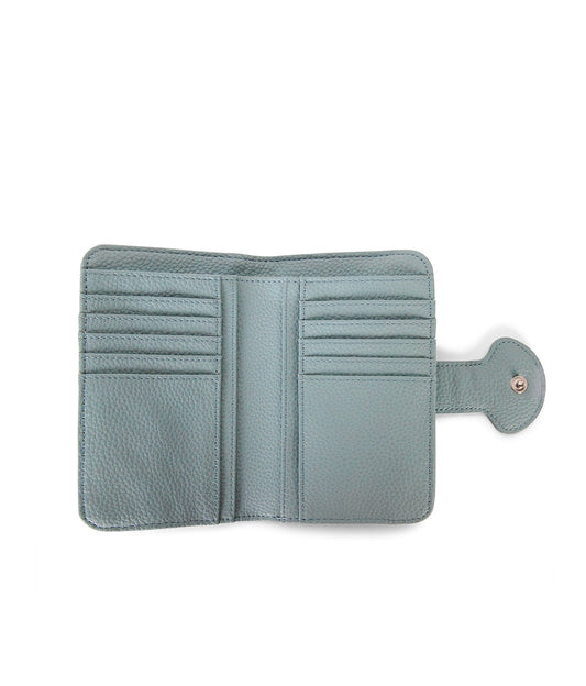 FLOATSM Small Vegan Wallet - Grain | Color: Aquamarine - variant::aquamarine