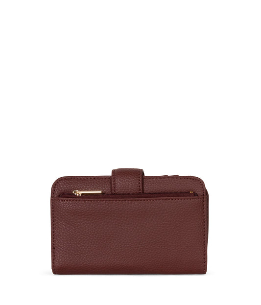 FLOATSM Small Vegan Wallet - Grain | Color: Cherry - variant::cherry