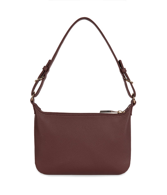 JINA Vegan Shoulder Bag – Grain | Color: Cherry - variant::cherry
