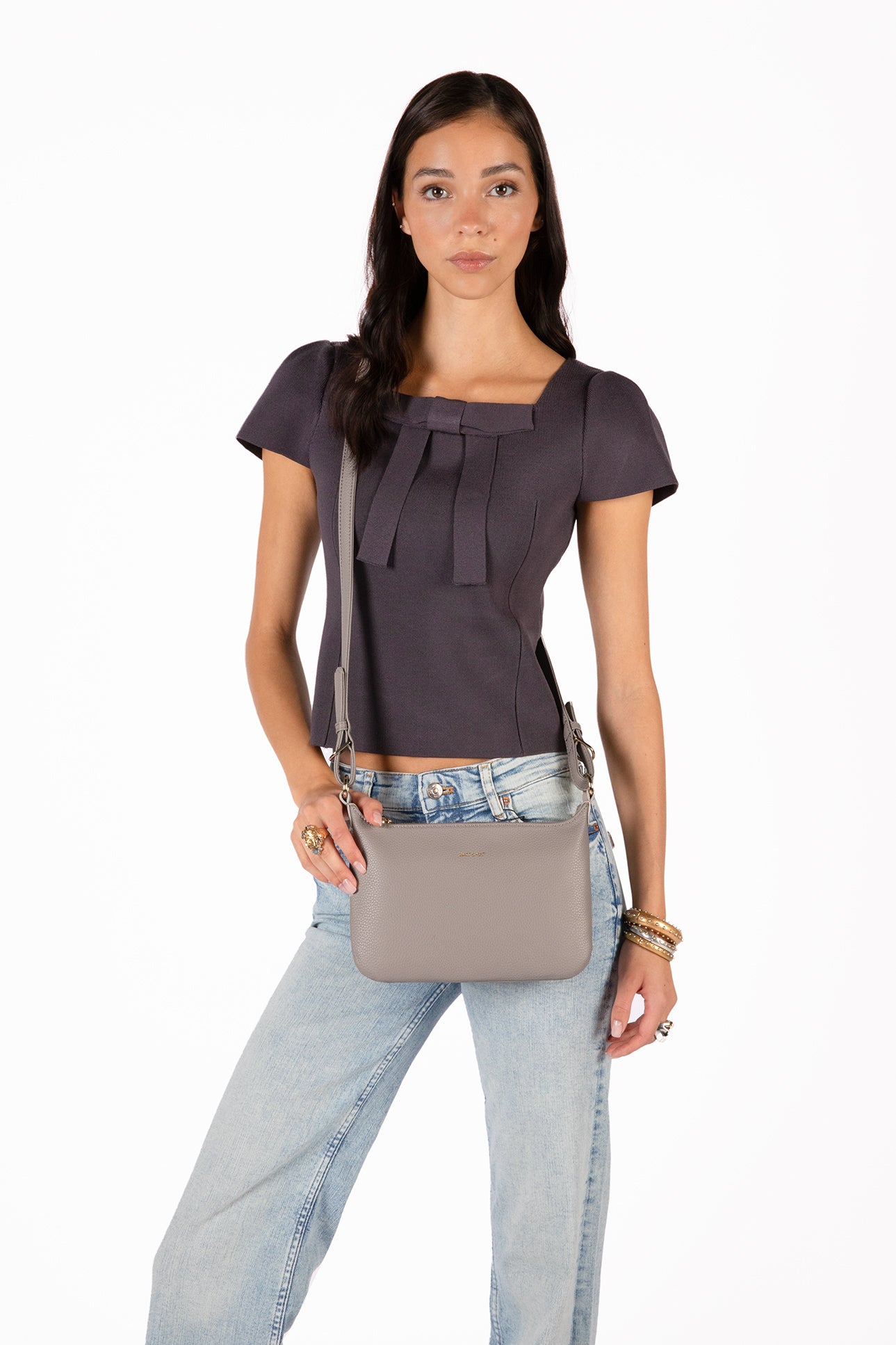 JINA Vegan Shoulder Bag – Grain | Color: Plateau - variant::plateau