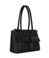 JORDI Vegan Tote Satchel – Grain | Color: Black - variant::black