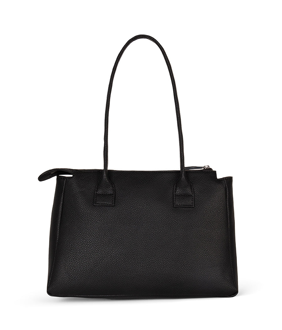JORDI Vegan Tote Bag – Grain | Color: Black - variant::black
