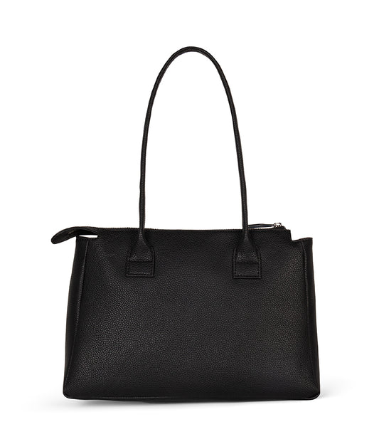 JORDI Vegan Tote Bag – Grain | Color: Black - variant::black