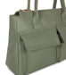 JORDI Vegan Tote Satchel – Grain | Color: Olivine - variant::olivine