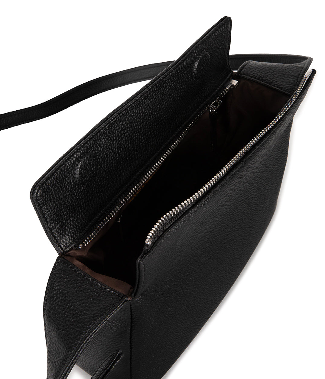 KERI Vegan Crossbody Bag – Grain | Color: Black - variant::black