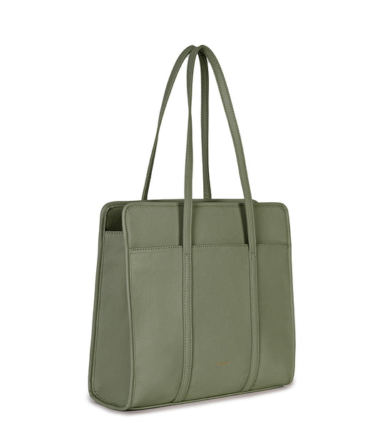 LUSIK Vegan Tote Bag – Grain | Color: Olivine - variant::olivine