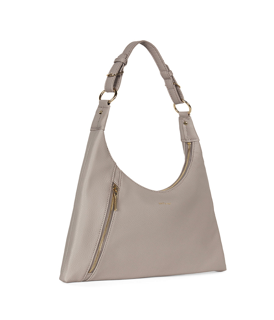 MORGAN Vegan Hobo Bag - Grain | Color: Plateau - variant::plateau