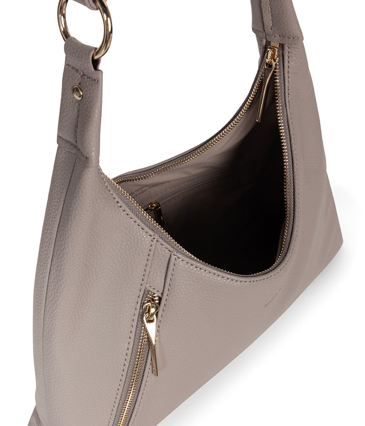 MORGAN Vegan Hobo Bag - Grain | Color: Plateau - variant::plateau