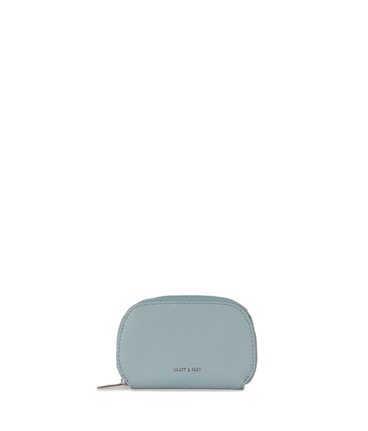 NADYA Vegan Card Holder – Grain | Color: Aquamarine - varian:: aquamarine