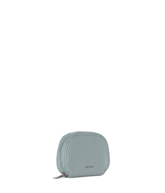 NADYA Vegan Card Holder – Grain | Color: Aquamarine - varian:: aquamarine