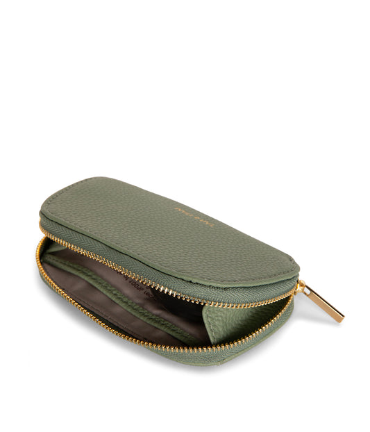 NADYA Vegan Card Holder – Grain | Color: Olivine - varian:: olivi