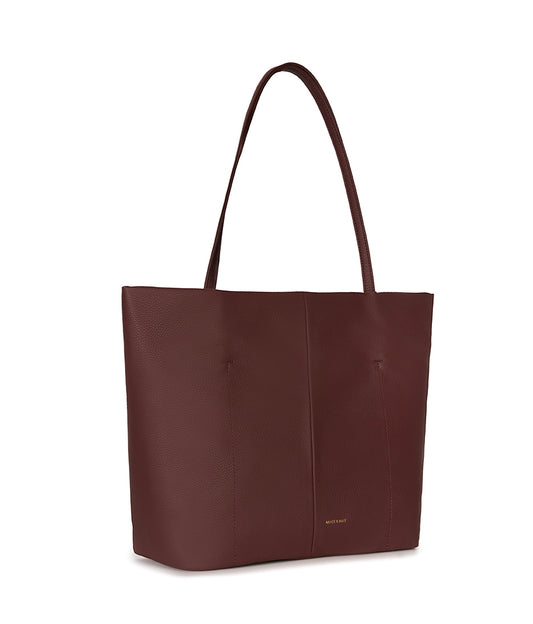 NATALIA Vegan Tote Bag – Grain | Color: Cherry - variant::cherry