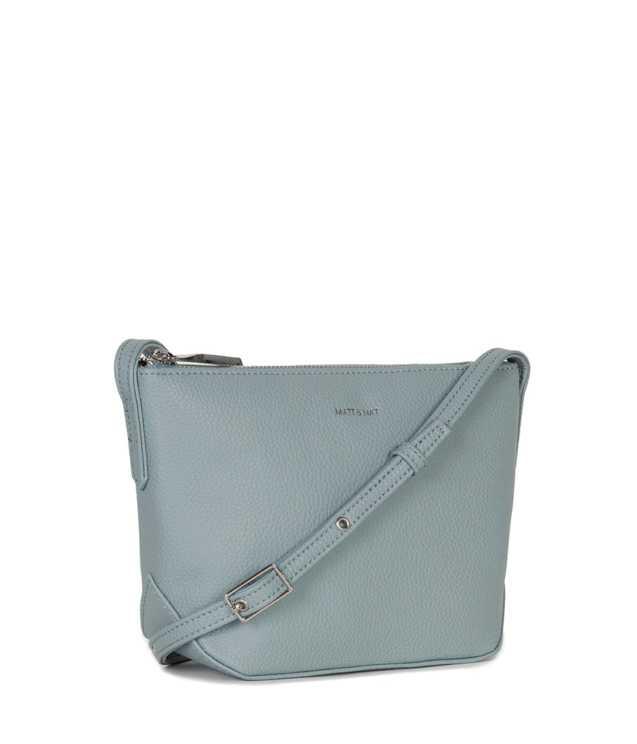 SAM Vegan Crossbody Bag - Grain | Color: Aquamarine - variant::aquamarine