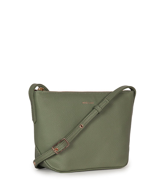 SAM Vegan Crossbody Bag - Grain | Color: Olivine - variant::olivine