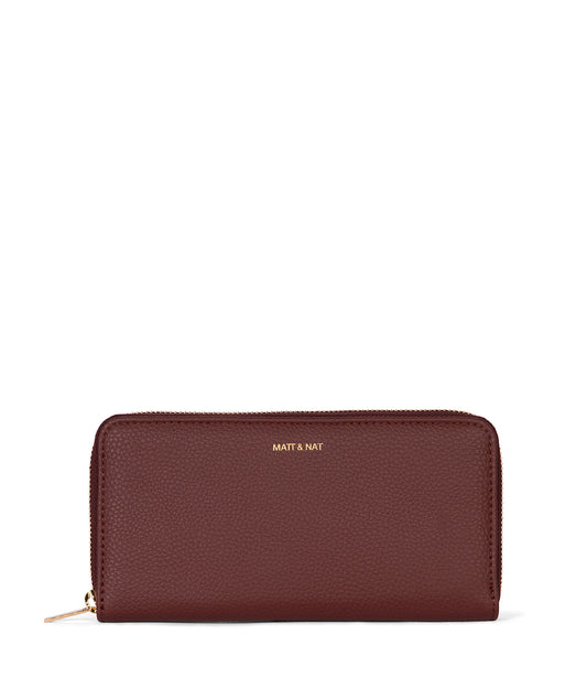 CENTRAL Vegan Wallet - Grain | Color: Cherry - variant::cherry