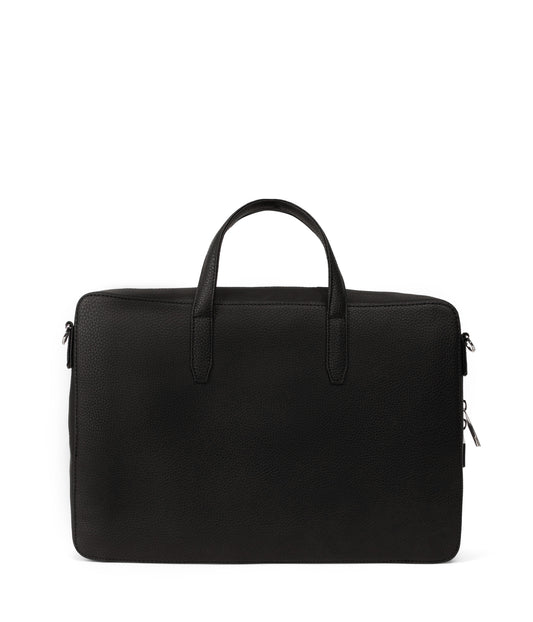 TOM Vegan Briefcase - Grain | Color: Black - variant::black