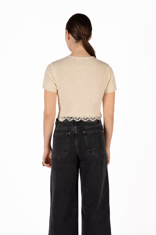 AYOU Knit Top | Color: Offwhite - variant::offwhite