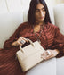 SILVA SM Small Vegan Satchel - UPPEAL™ | Color: Pearl - variant::Pearl